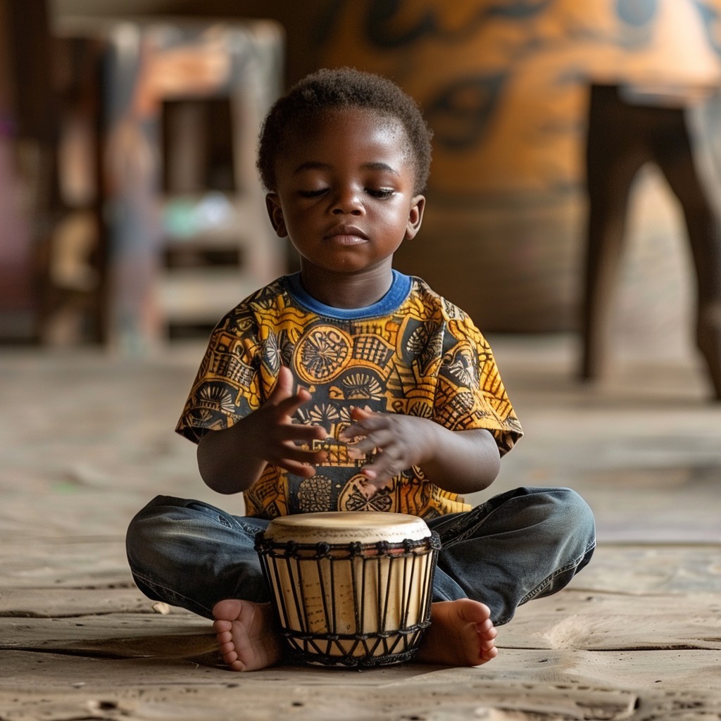 Free Child Playing Drum Image - Child, Drum, Music | Download at StockCake