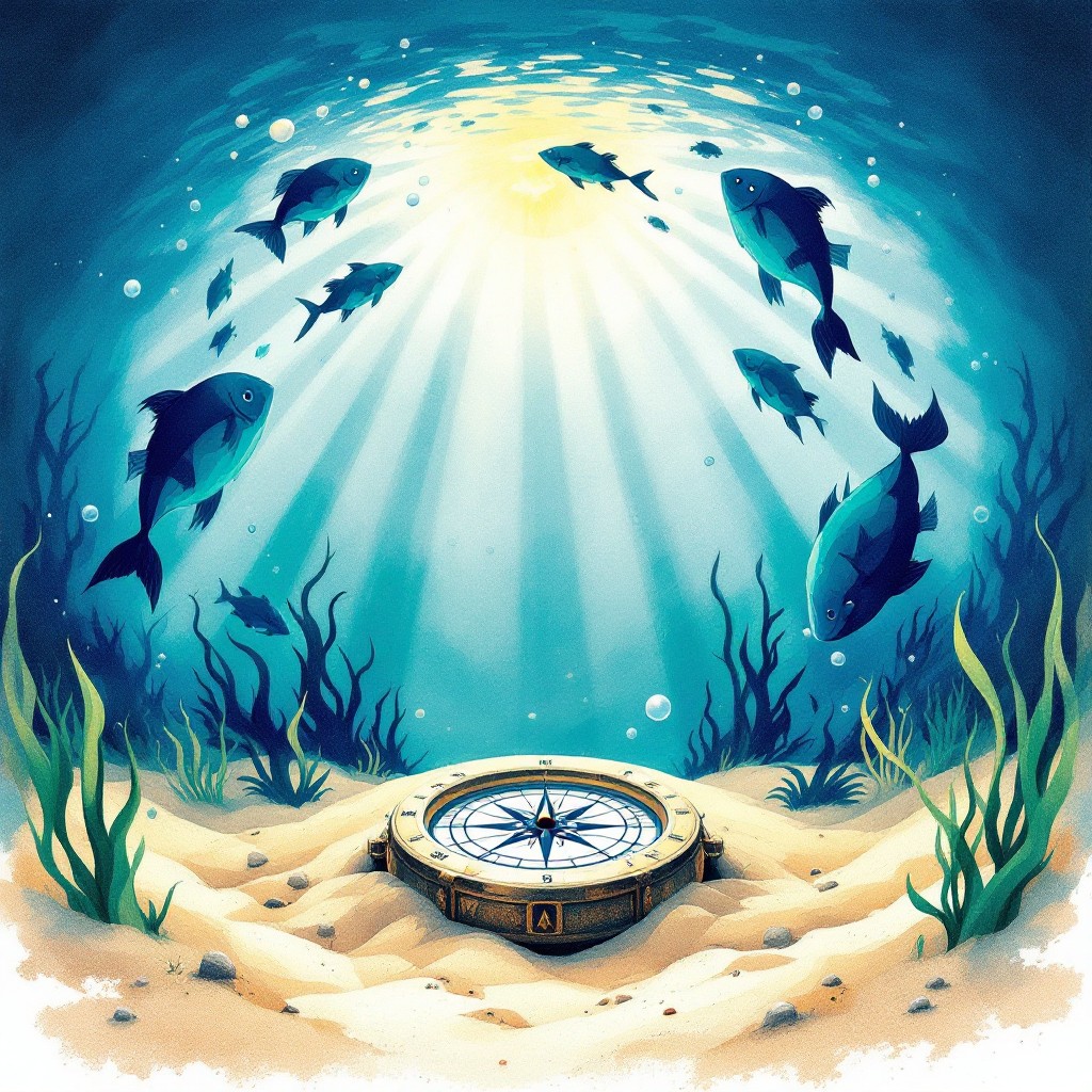 Free Underwater Compass Discovery Photo - Underwater, Compass, Ocean ...