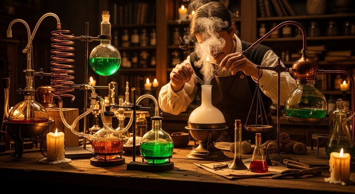 Free Ancient Alchemy Laboratory Photo - Alchemy, Laboratory, Alchemist ...