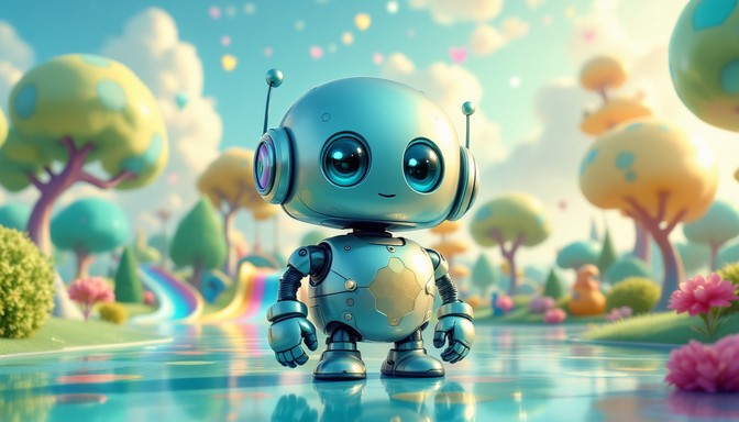 Free Robot Playground Adventure Image - Robot, Playground, Cyan ...