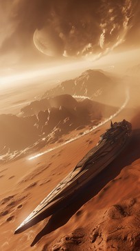 Free Sci-Fi Landscape Image - Science Fiction, Spaceship, Desert ...