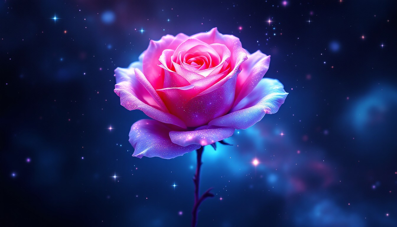 Free Cosmic Rose Dreams Photo - Rose, Cosmic, Space | Download at StockCake