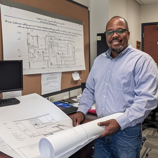 Free Engineer with Blueprints Image - Engineer, Blueprints ...