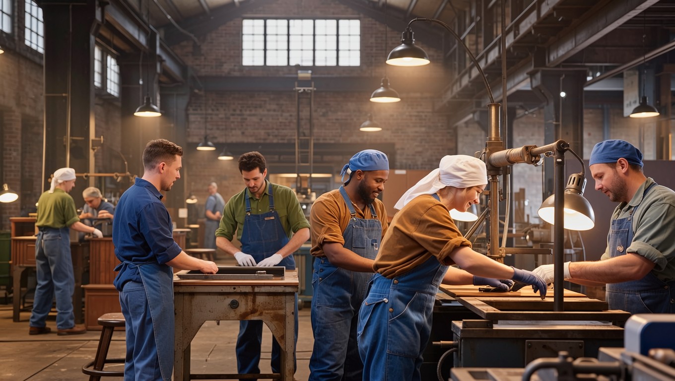 Free Industrial Workers Unite Image - Factory, Industrial, Workers ...