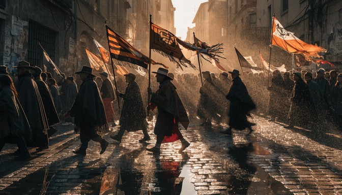 Multicultural March Free Generations Walking Together Image - March, Procession, Cultural ...