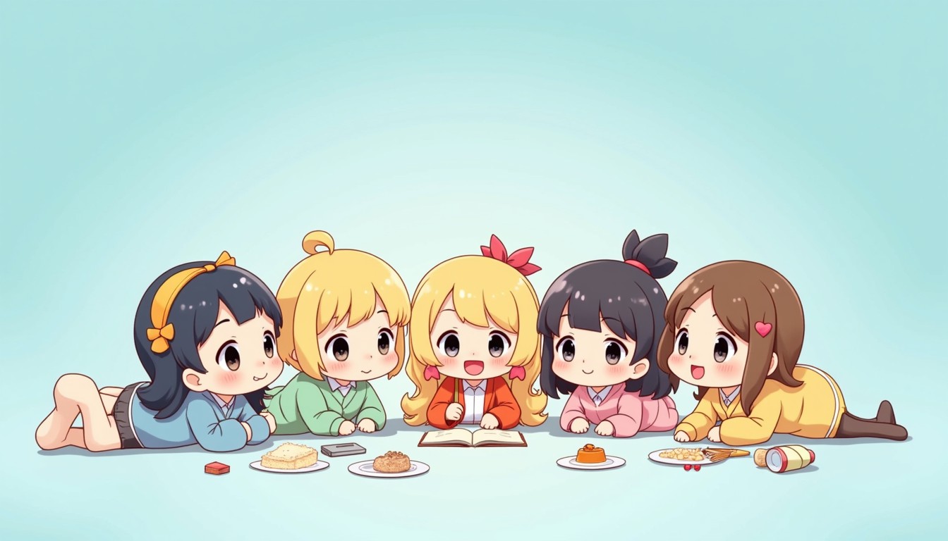 Free Chibi Friends Drawing Image - Chibi, Anime, Kawaii | Download at ...