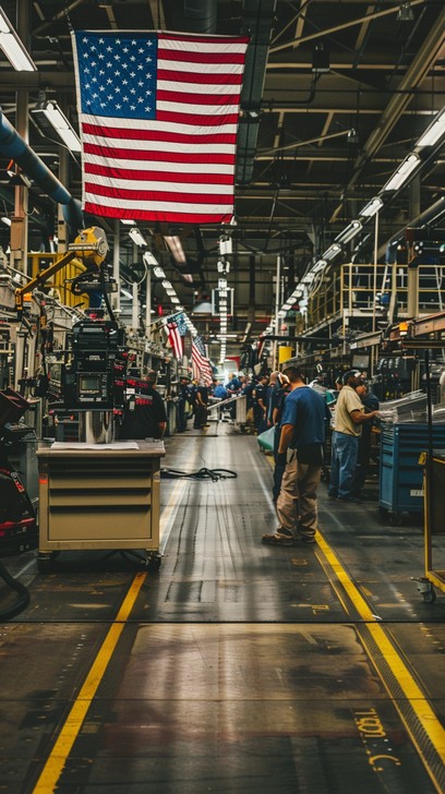 Free Factory Patriotic Production Image - Industry, Factory, Workers ...