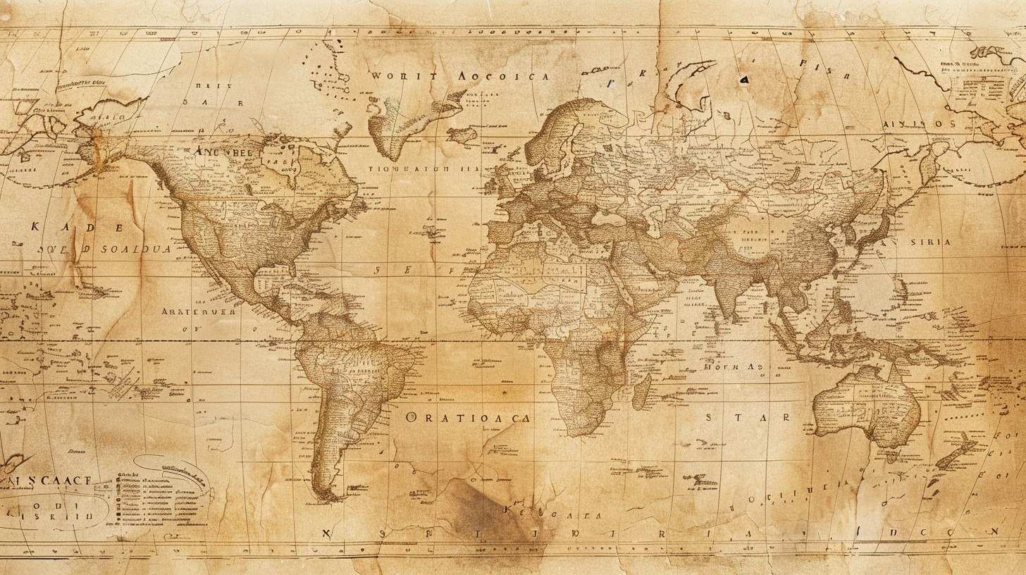 Free Vintage World Map Image - Map, Vintage, World | Download at StockCake