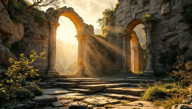 Free Ancient Sunlit Ruins Image - Ancient, Sunset, Ruins | Download at ...