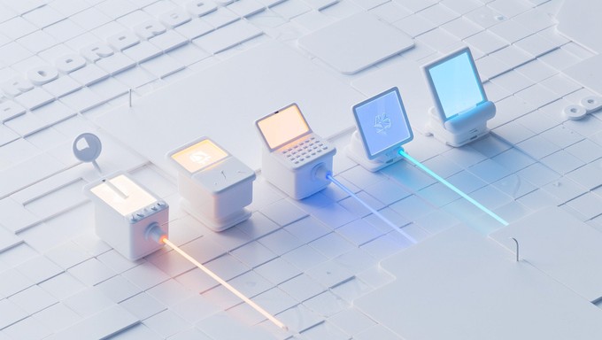 Free Technology's Colorful Evolution Image | Download at StockCake