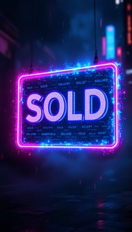 Sold Neon Color Free Neon SOLD Sign Image - Cyberpunk, Neon, Holographic | Download at ...