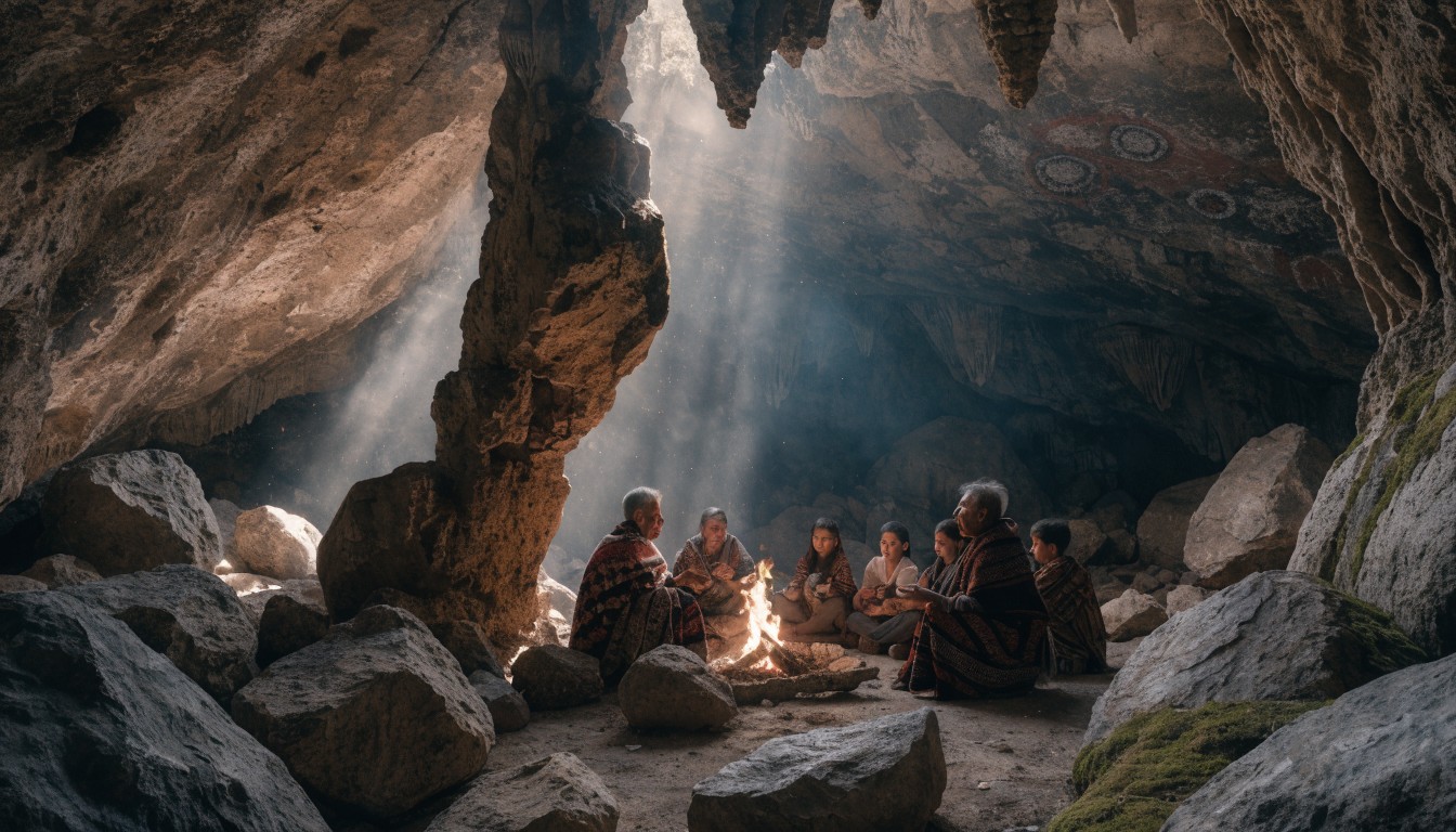 Download Generations Around Fire Image - Cave, Fire, Storytelling ...