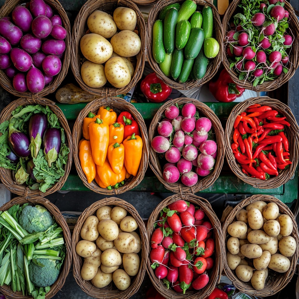 Free Colorful vegetable assortment Image - Vegetables, Baskets ...
