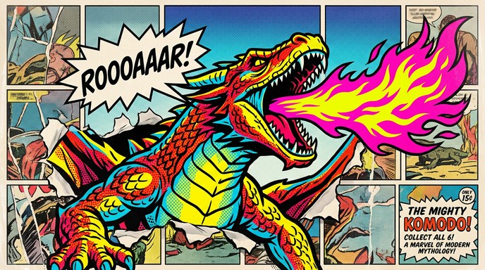 Free Comic Book Dragon Image - Dragon, Comic, Popart | Download at ...