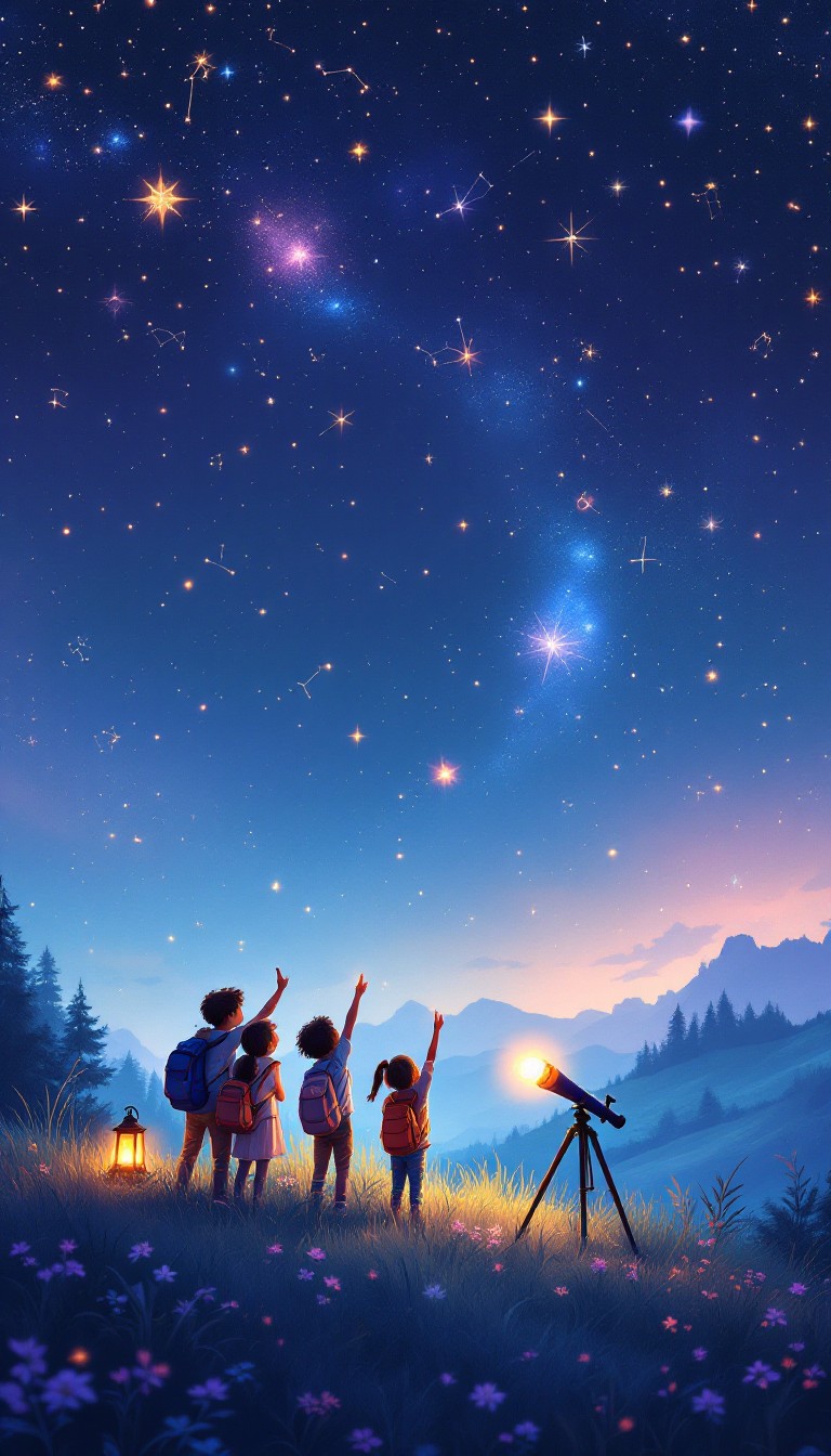 Free Stargazing Young Explorers Image - Stargazing, Children ...
