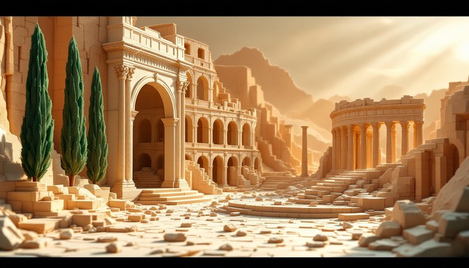 Free Paper Roman Ruins Image - Papercraft, Diorama, Roman | Download at ...