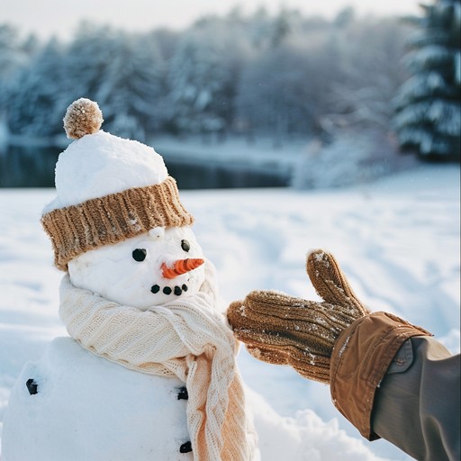 Free Snowman Greeting Hand Image - Winter, Snowman, Snow | Download at ...