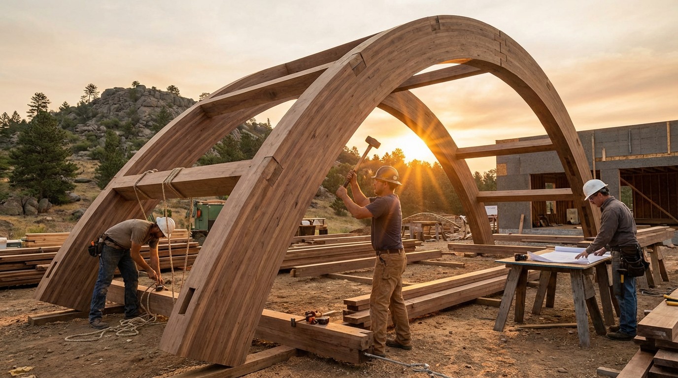 Free Crafting Wooden Arches Image - Architecture, Construction ...