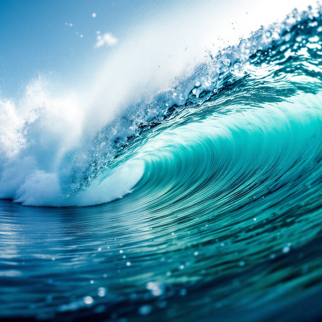 Free Turquoise Wave Breaking Image - Wave, Ocean, Turquoise | Download ...