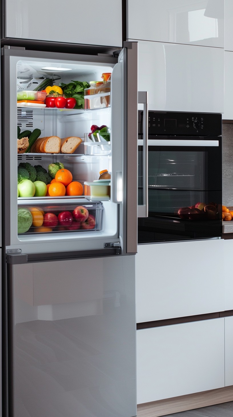 Free Stocked Modern Fridge Image - Refrigerator, Kitchen, Fruits ...
