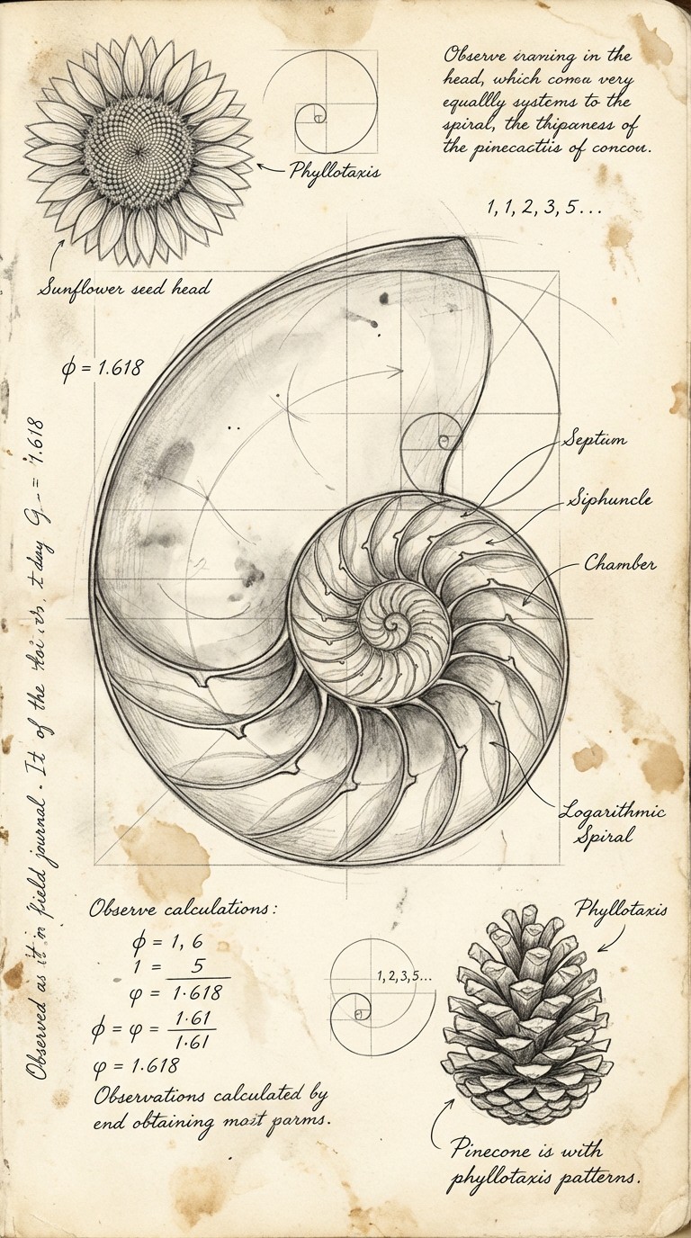 Free Nature's Mathematical Spiral Image - Nautilus, Shell, Spiral ...