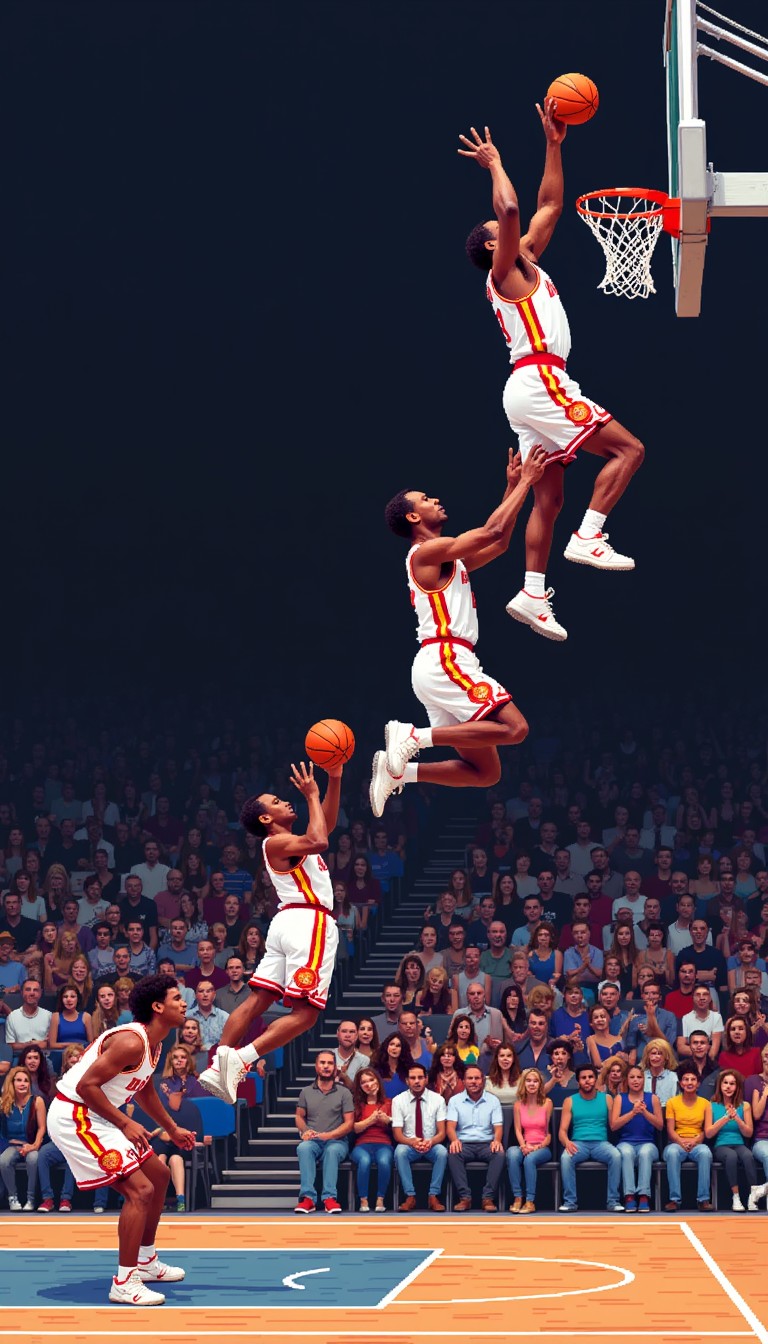 Free Dynamic Dunk Sequence Photo - Basketball, Dunk, Sequence ...