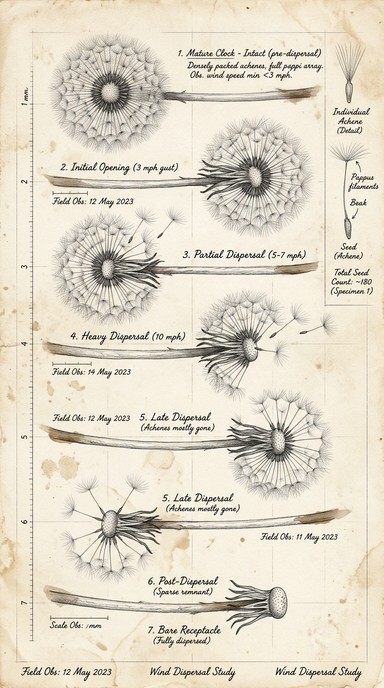 Free Dandelion Dispersal Study Image - Dandelion, Botanical ...