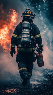 Free Firefighter in Action Image - Firefighter, Hero, Brave | Download ...