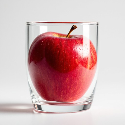 Free Sunlit Red Apple Image - Apple, Red, Minimal | Download at StockCake