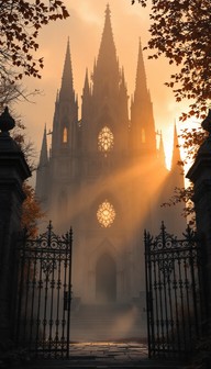 Free Gothic Cathedral Sunset Image - Gothic, Cathedral, Spires ...
