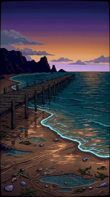 Free Twilight Tide Retreat Image - Pixel, Retro, Twilight | Download at ...