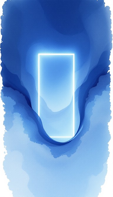 Blue Rectangular Portal Free Luminous Portal Gateway Image - Portal, Minimal, Digital ...