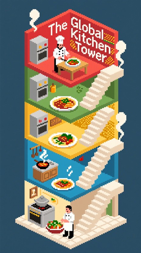 Download Global Food Map Image - Foodart, Global, Culinary | StockCake