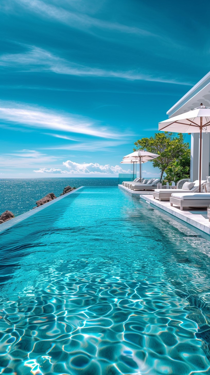 Free Luxurious Poolside View Image - Luxury, Infinity, Pool | Download ...