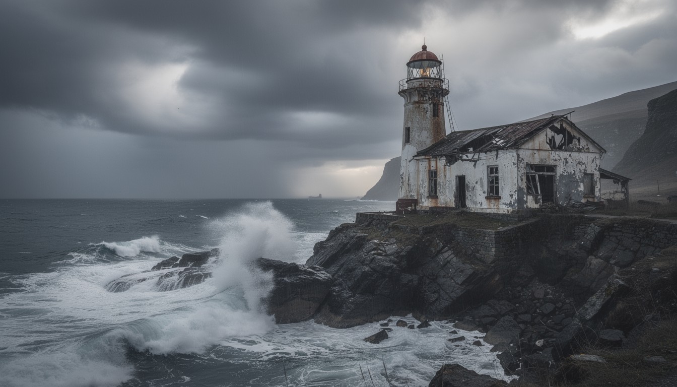 Free Abandoned Lighthouse Storm Image - Lighthouse, Abandoned, Stormy ...