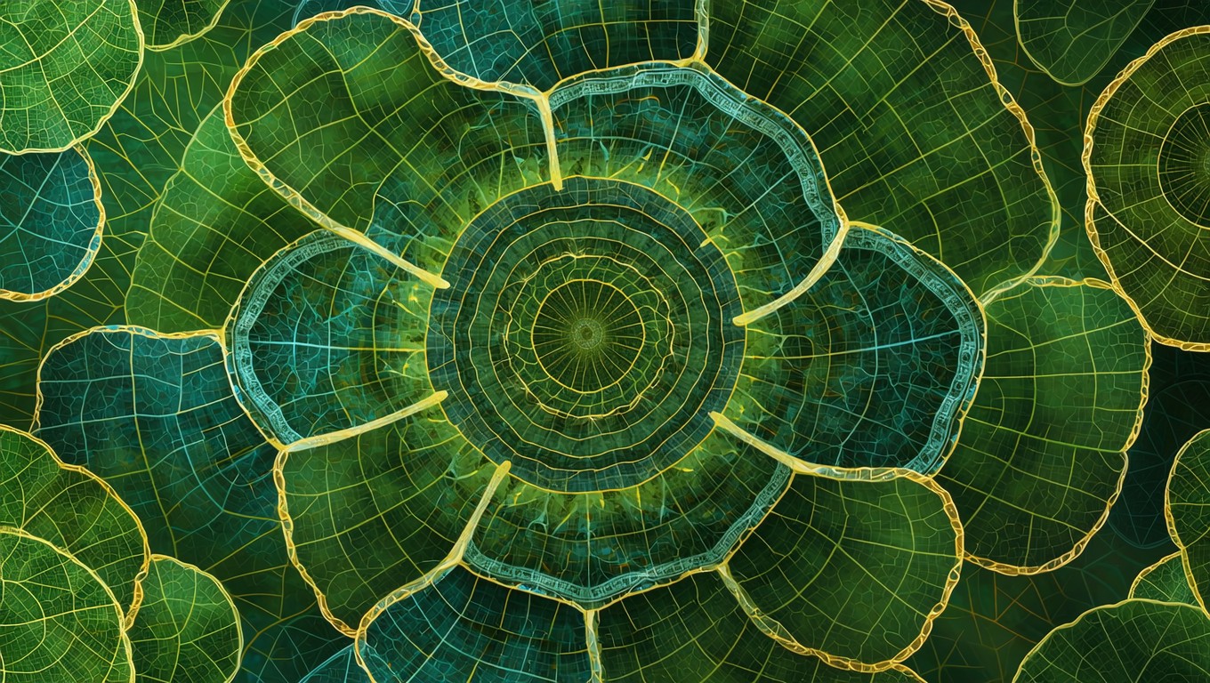Free Glowing Botanical Geometry Image - Pattern, Botanical, Organic ...