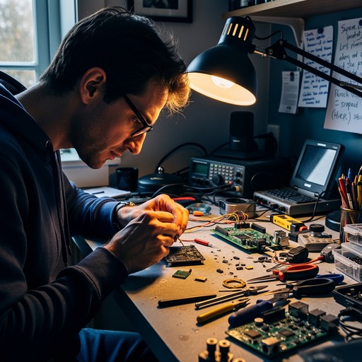 Free Electronics Maker Focused Image - Electronics, Soldering, Workshop ...