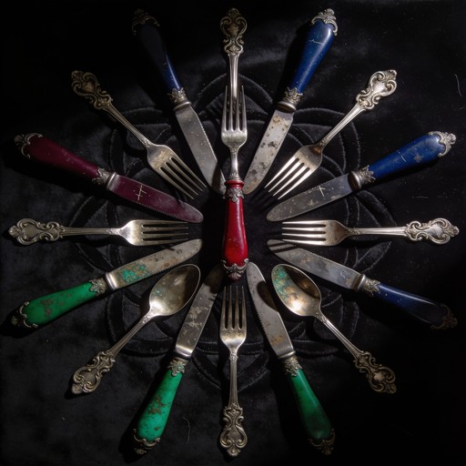 Silverware Voodoo Free Victorian Dining Ritual Image - Gothic, Victorian, Silverware ...