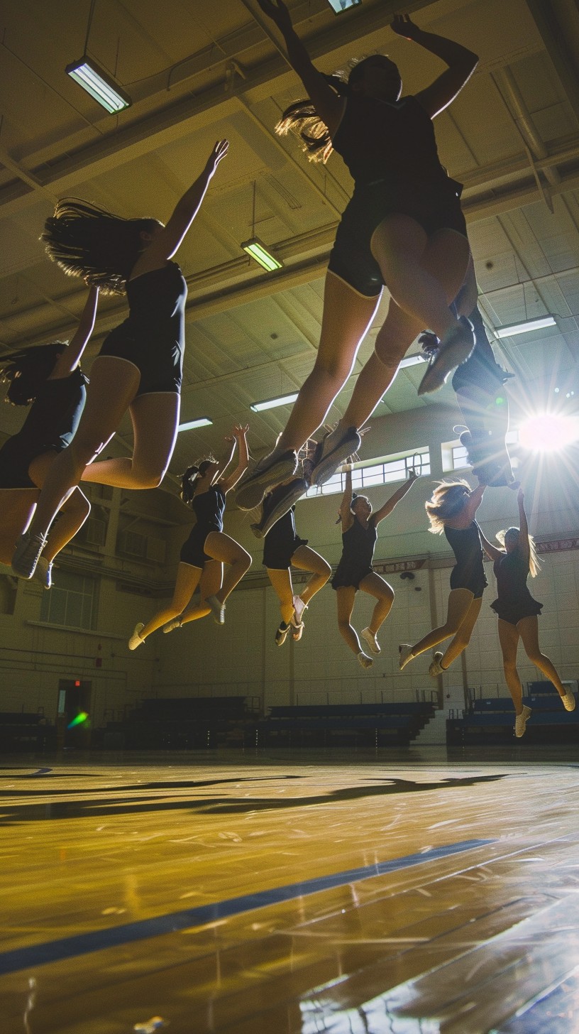 Free Energetic Cheer Routine Image - Cheerleading, Team, Gymnasium ...