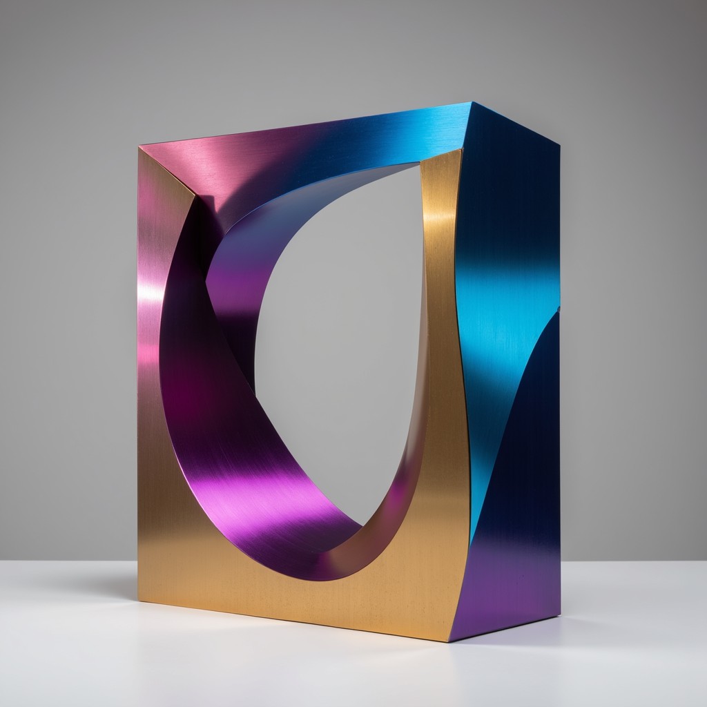 Titanium Color Gradient Free Metallic Color Flow Image - Titanium, Sculpture, Gradient ...
