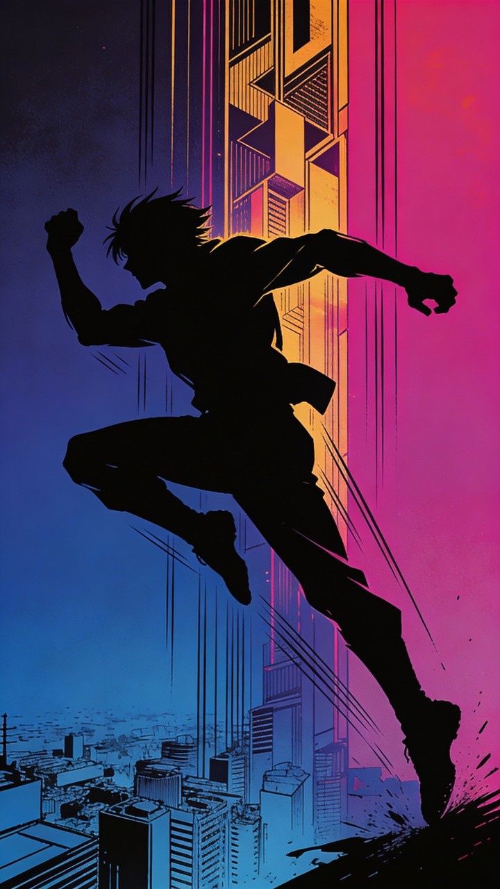 Free Urban Action Hero Image - Manga, Silhouette, Jumping | Download at ...