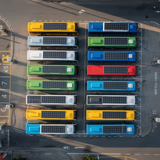 Free Solar-Powered Bus Fleet Image - Buses, Electric, Solar | Download ...