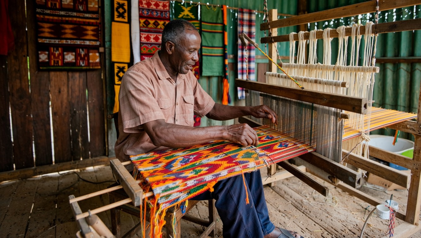 Free Traditional Kente Artisan Image - Weaving, Kente, African ...