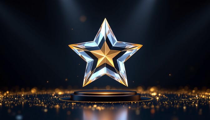 Trophy Blue Rays Free Crystalline Star Trophy Image - Trophy, Award, Star | Download at ...