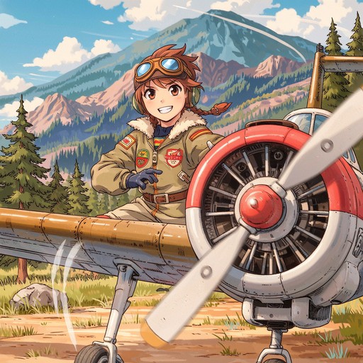Plane Racing Anime Free Dynamic Manga Plane Image | Download at StockCake