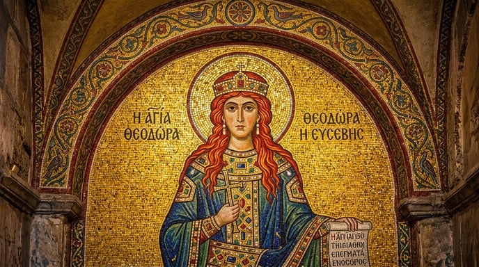 Free Byzantine Mosaic Woman Image - Byzantine, Mosaic, Woman | Download ...