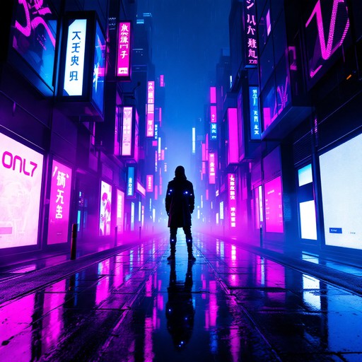 Neon Ai Works Free Neon Rain Walker Image - Cyberpunk, Neon, Rain | Download at StockCake