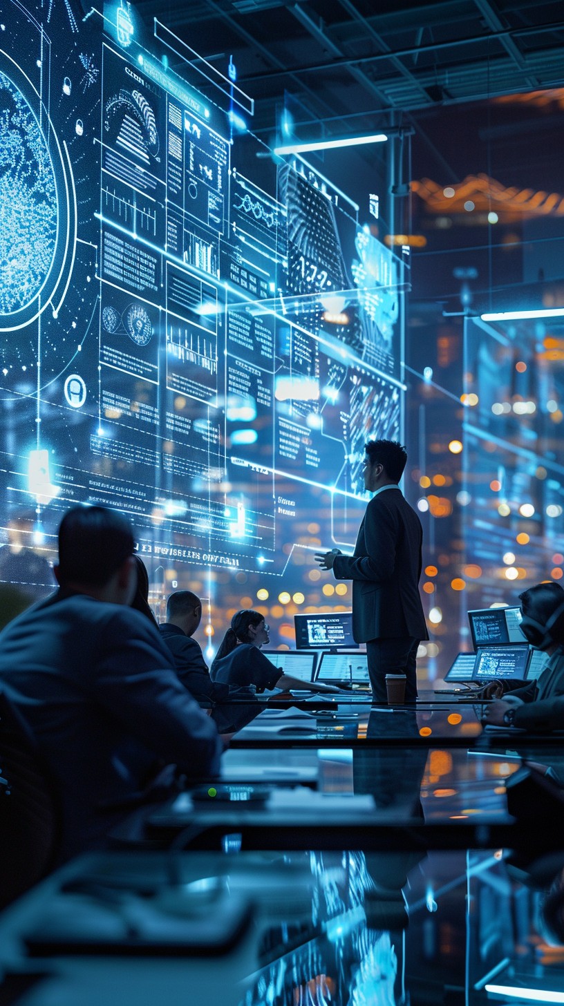 Free Futuristic Control Center Image - Technology, Innovation, Control ...
