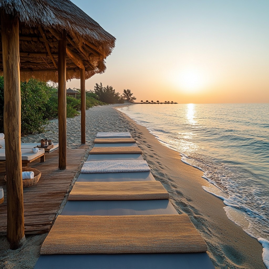 Free Beachside Sunset View Image - Sunset, Beach, Walkway | Download at ...
