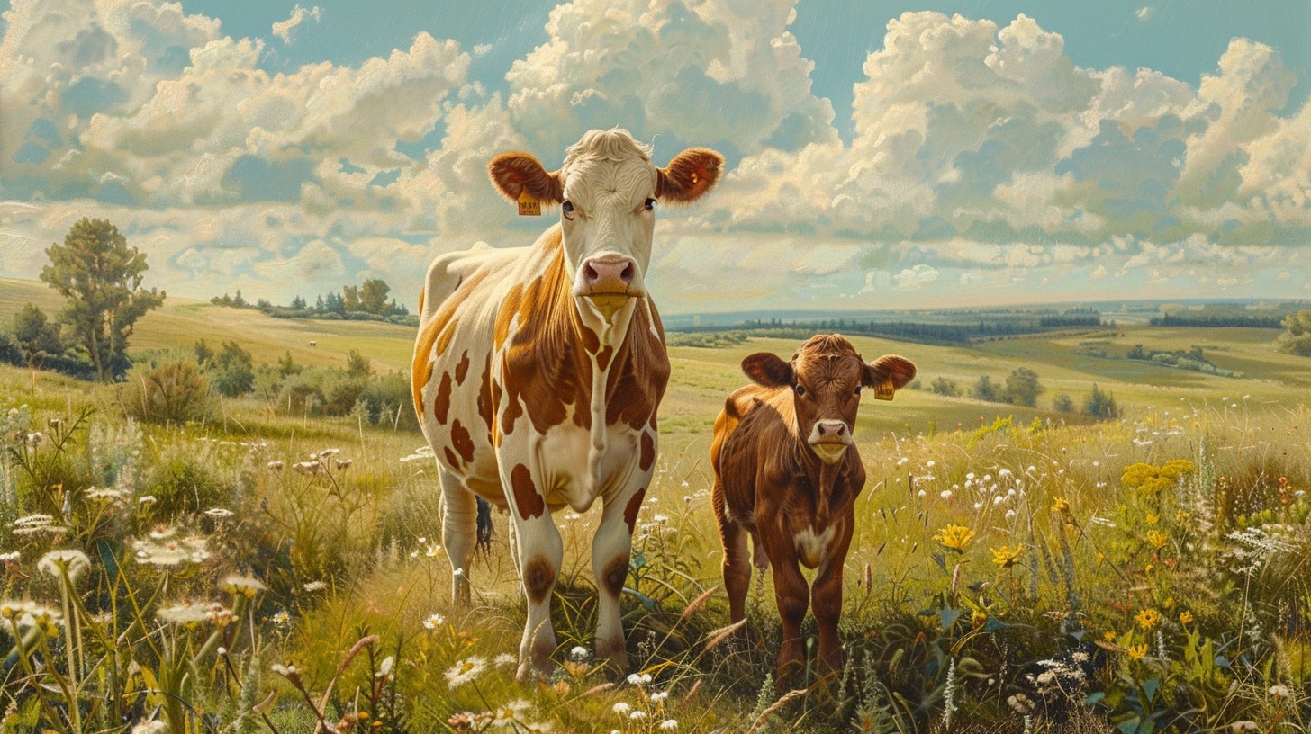 Free Cows in Meadow Image - Cows, Meadow, Pastoral | Download at StockCake